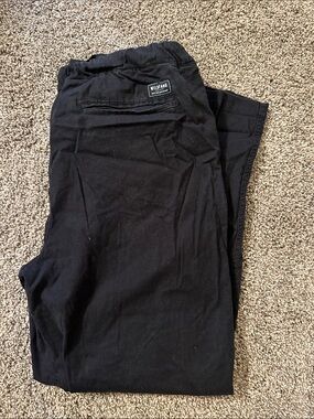 Wildfang Black womens Jogger Pants with Elastic Waist